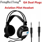 Радио Авиатор ABS гарнитура шумоподавление GA двойные разъемы с комфортом Уплотнители для наушников универсальная с регулировкой громкости