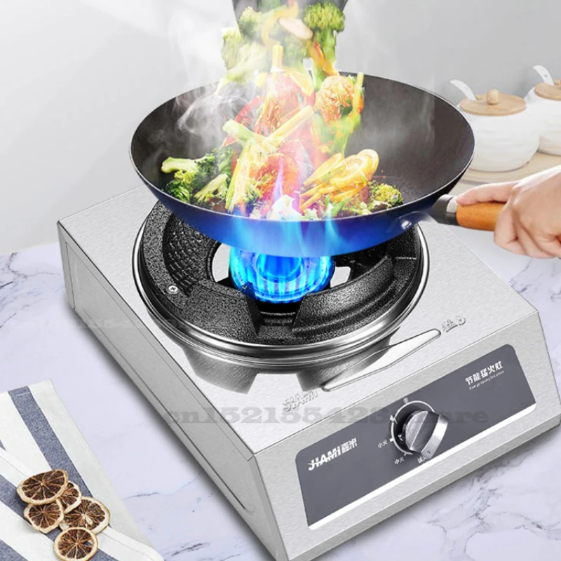 Energy Saving Home Single Gas Stove Commercial Medium High Pressure Liquefied Cooktop Table Type Anti-rust Catering Equipment