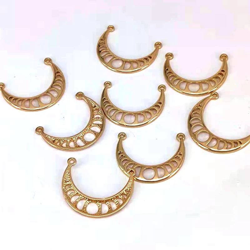 Hzew 5 шт. модные золотистого цвета Луна фазы кулон Астрология ювелирные изделия