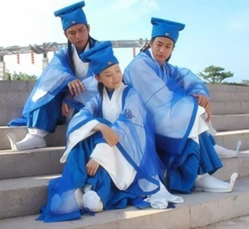 Китайский традиционный ханьфу uniот взрослые детские платья талант костюм