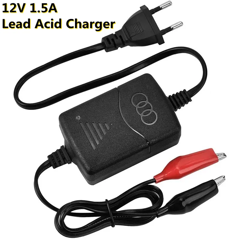 

12V 1.5A Smart Motorcycle Charger For Toy Car Electric Scooter Sprayer E-bike Lead Acid Battery 7AH 10AH 12AH With LED Indicator