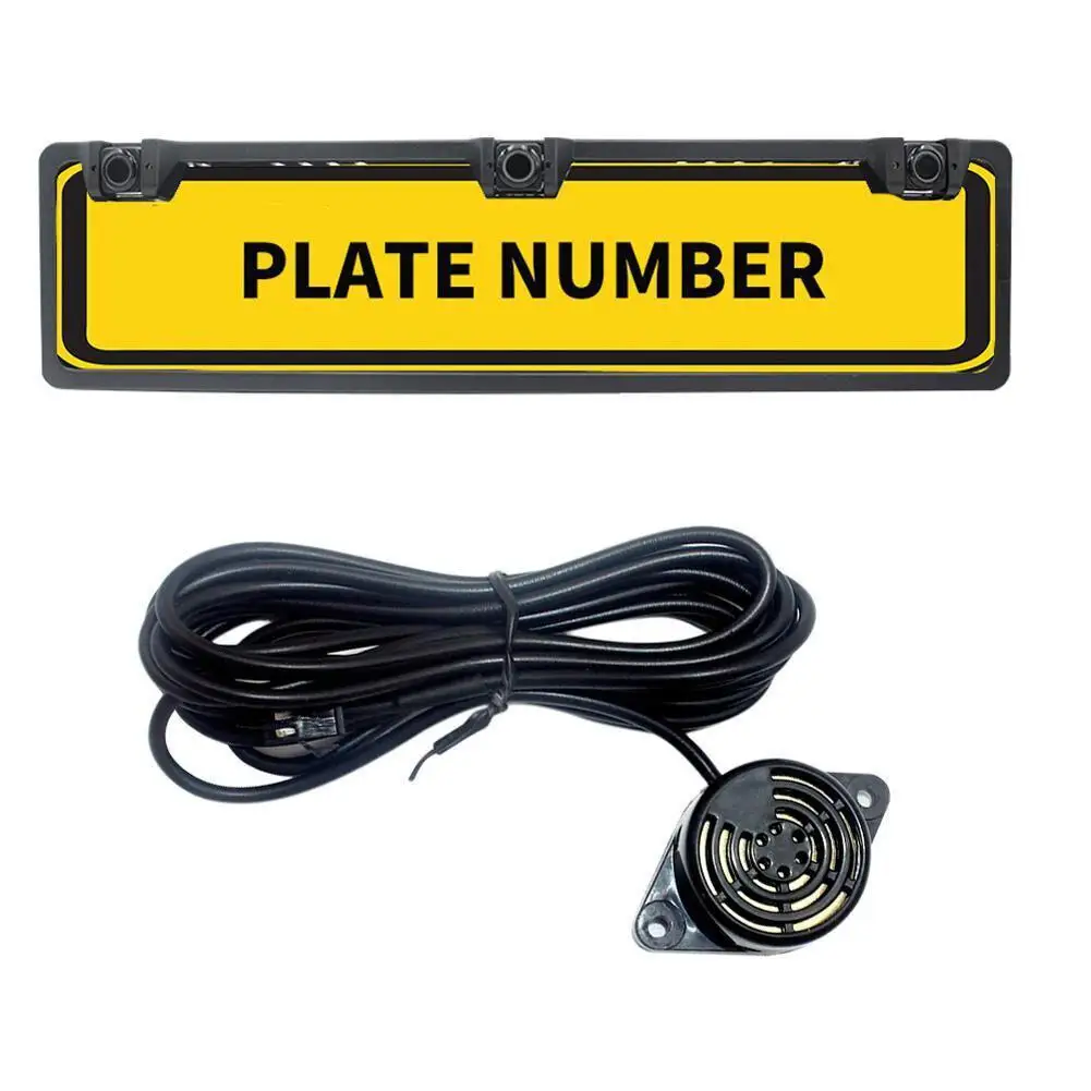 Universal Car License Plate Frames With Radar Detector Sensor Kit Goods For Eu Europe Numbers BMW Ford Focus Peugeot | Автомобили и