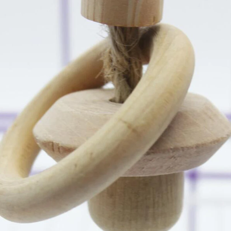 Натуральная древесина птица попугай клетка лестница для скалолазания станция