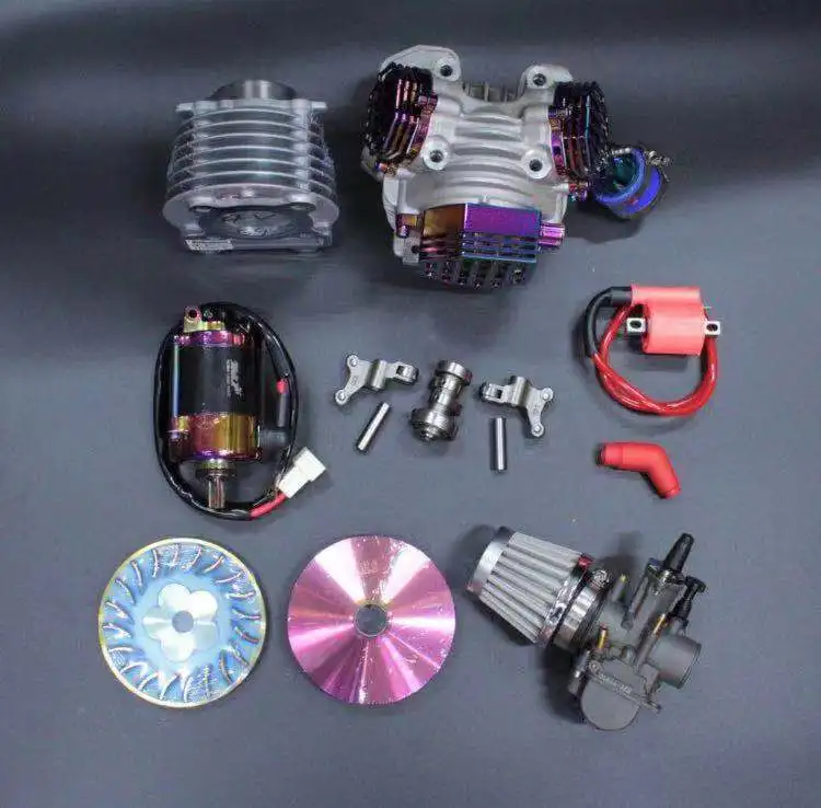 Stage 1 Комплект большого диаметра Bws 125 Cygnus Zuma 180 cc гоночный набор тюнинг деталей двигателя обновленный цилиндр 59 мм Головка 19 21 вариатор cvt выхлоп - Цвет: Stage 1