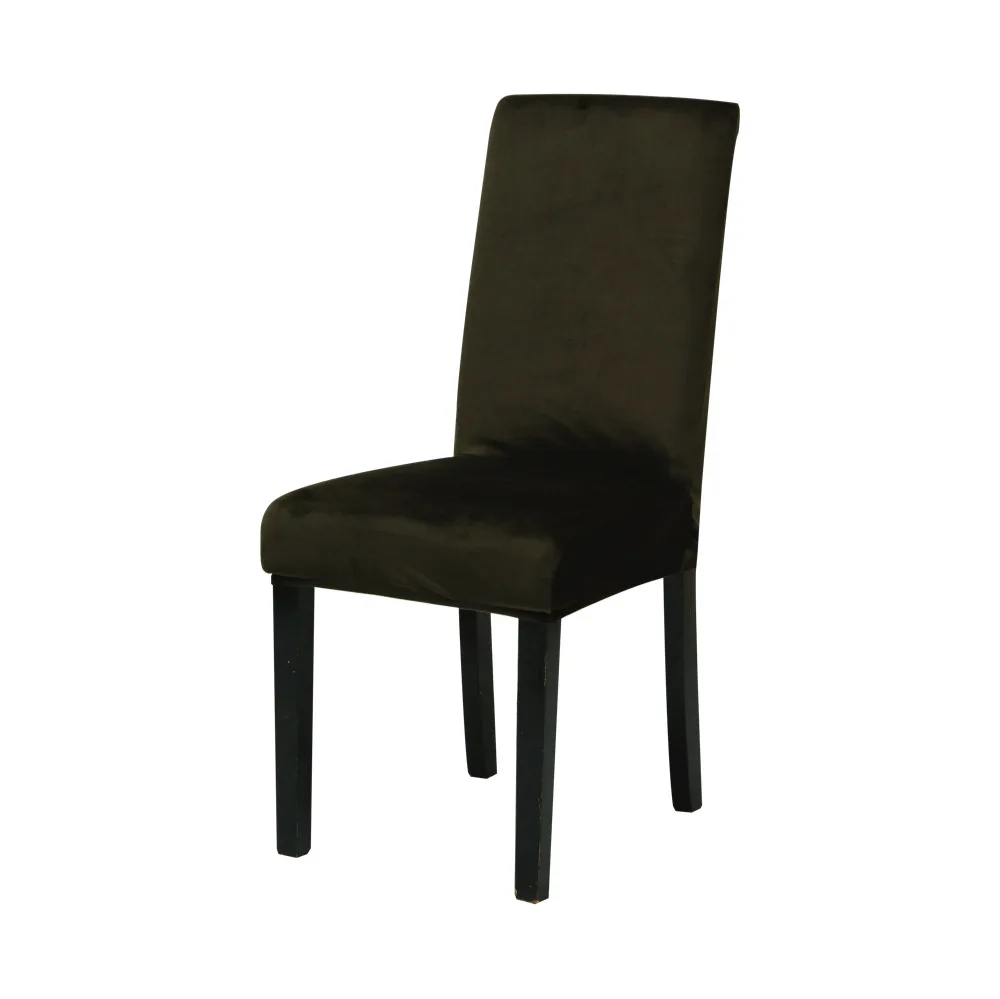 

1/4/6Pcs Fox Velvet Dining Chair Cover Spandex Elastic Chair Slipcover Cases for Office Wedding Dining Room Stretch Chairs Cover