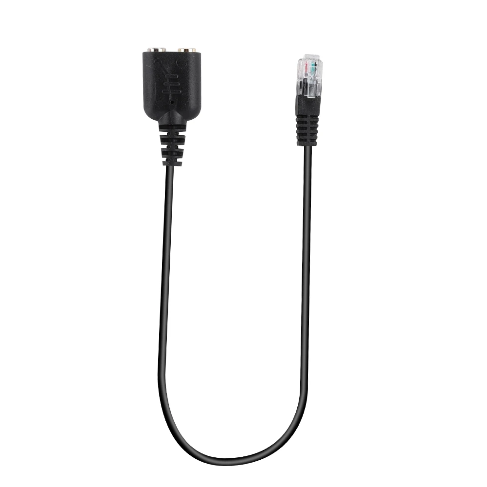 Dual 3.5mm Jack to RJ9/RJ10 Phone Headset Cable for Cisco Office Adapter Connector | PC Hardware Cables & Adapters