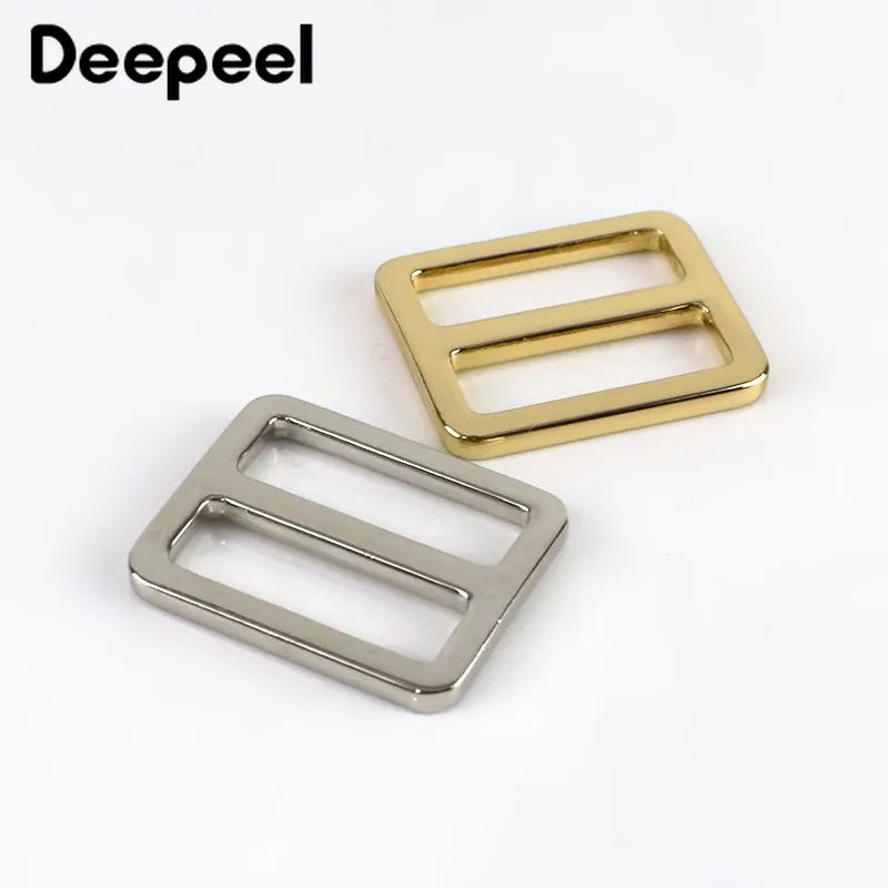 

Deepeel10pcs 25mm Webbing Straps Metal Slider Tri Glide Adjuster Buckles Bag Shoes Belt Clasp Hooks DIY Leather Accessories F4-4