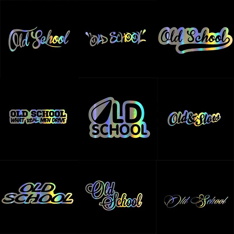 Автомобильная наклейка 3D модные старые школьные декоративные наклейки забавные