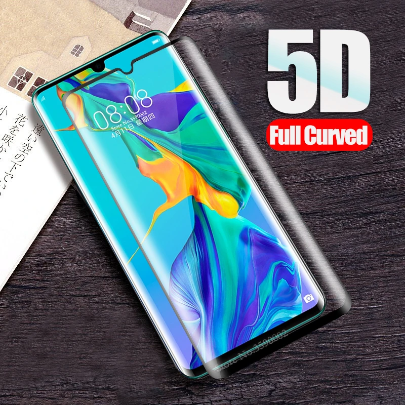 Закаленное стекло 5D с полным покрытием для Huawei P30 pro Lite | Мобильные телефоны и