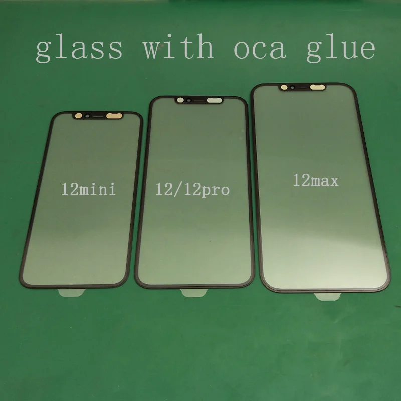 20PCS 2 in 1 OCA Lamilated Screen Outer Glass for iPhone13pro 13 pro max 12 mini 12 pro max  Touch Panel Lens Replacement