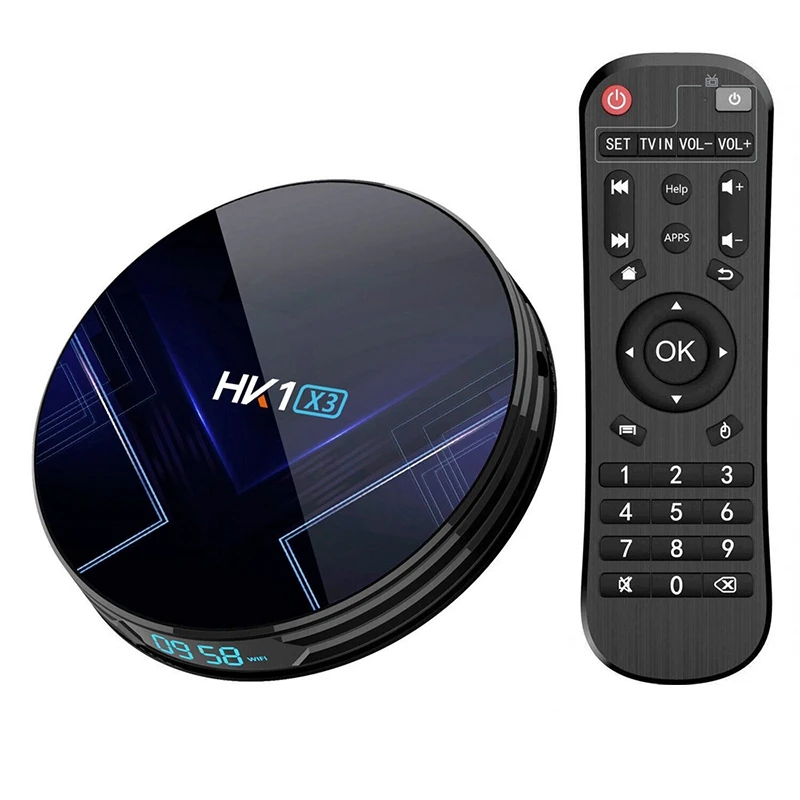 Смарт ТВ-приставка смарт-ТВ приставка с 4 Гб ОЗУ 32 ПЗУ Поддержка двойной WiFi Bluetooth EU