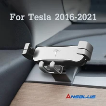 Car Mobile Phone Holder For Tesla Model 3 2016 2017 2018 2019 2020 Air Outlet Mount GPS Stand Navigation Bracket Car Accessories