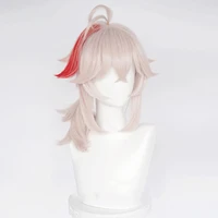 kazuha cosplay wig genshin impact 46cm styled heat resistant hair synthetic cosplay wigs wig cap