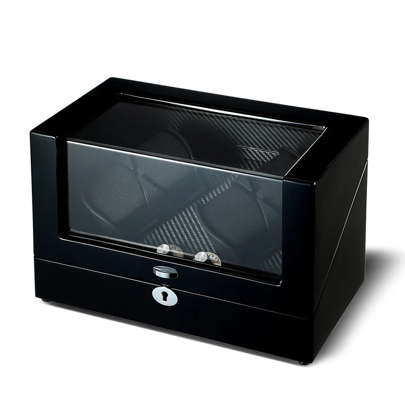 Часы Winder шейкер Коробка Чехол для хранения дисплей автоматический деревянный