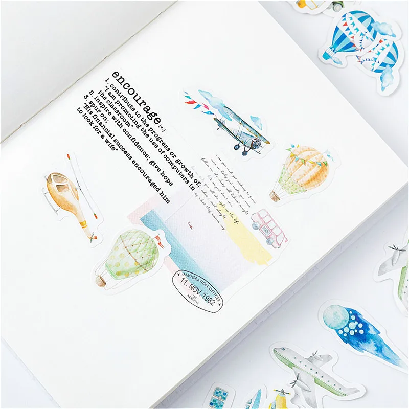 45 шт./корт. Детская Наклейка для фотографий ручной работы Клейкая Бумажная хлопья