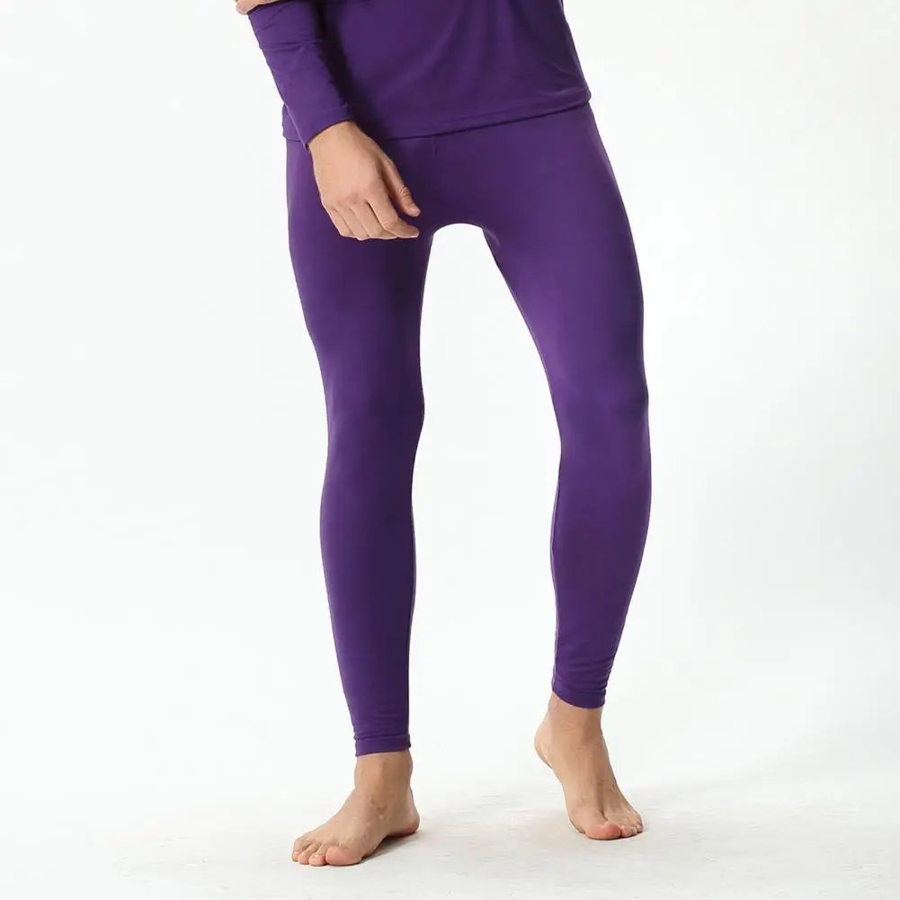 Практичные теплые мужские леггинсы Удобные плотно прилегающие брюки из