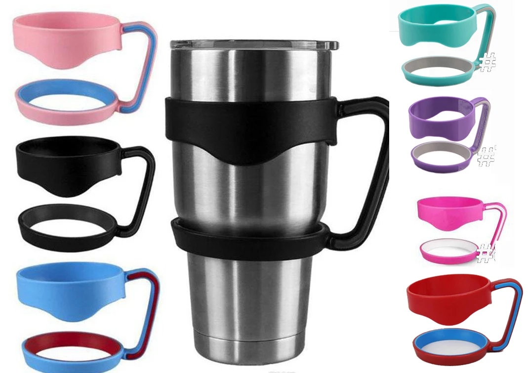 200 шт 7 цветов портативная бутылка для воды кружки чашка ручка 30 унций стакан