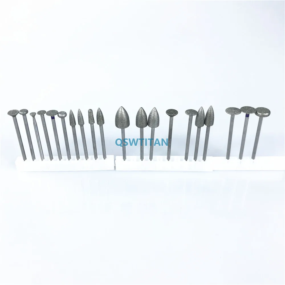 20pcs Dental Polishing 2.35mm Diamond Burs technician polishing tool|Стомотологические сверла и щетки| |