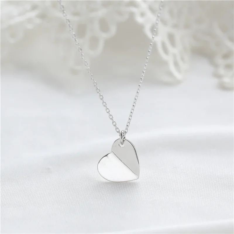 

Sodrov Silver 925 Jewelry 925 Sterling Silver Heart Pendant Necklace for Women