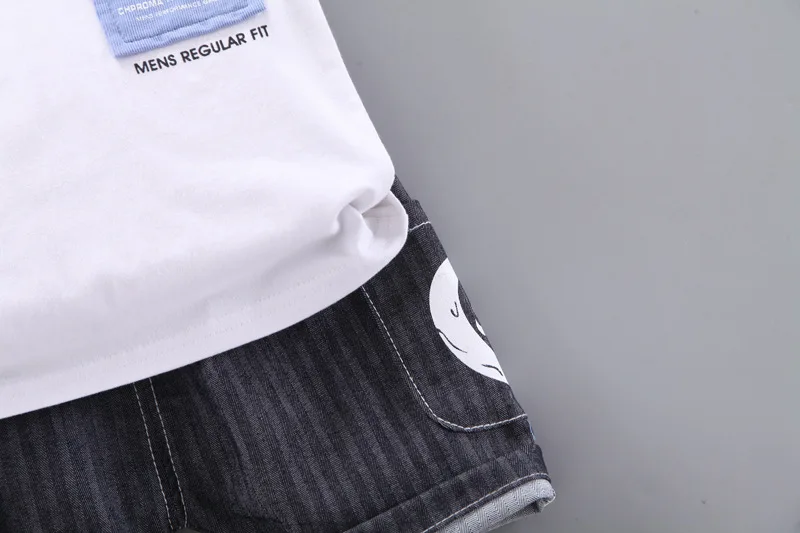 

Summer Children Cartoon Clothes Baby Boys Girls Fashion T Shirt Shorts 2Pcs/sets Kids Infant Clothing Toddler Active Sportswear
