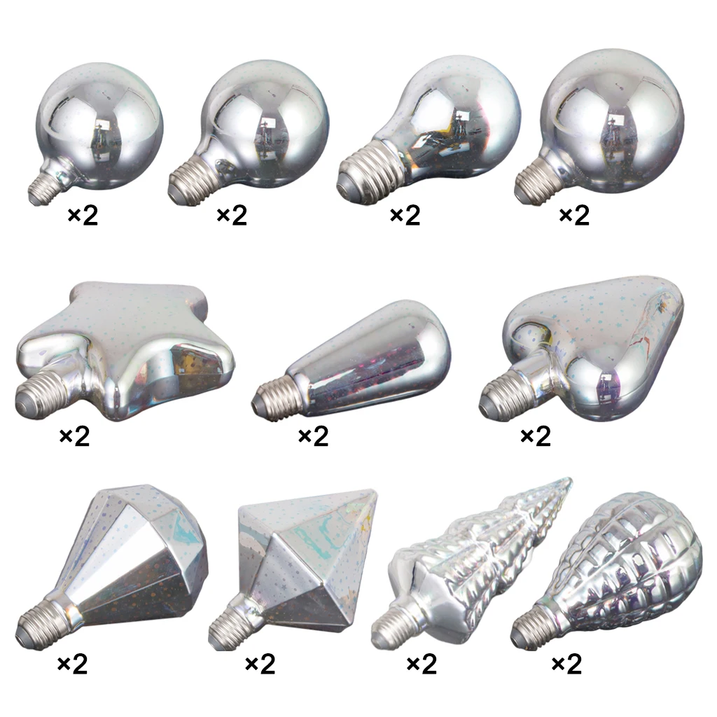 

2Pack of LED Vintage Edison Bulb, Fireworks Filament Bulb 3D Colorful Lamp Bulb,Decorative Light Bulb