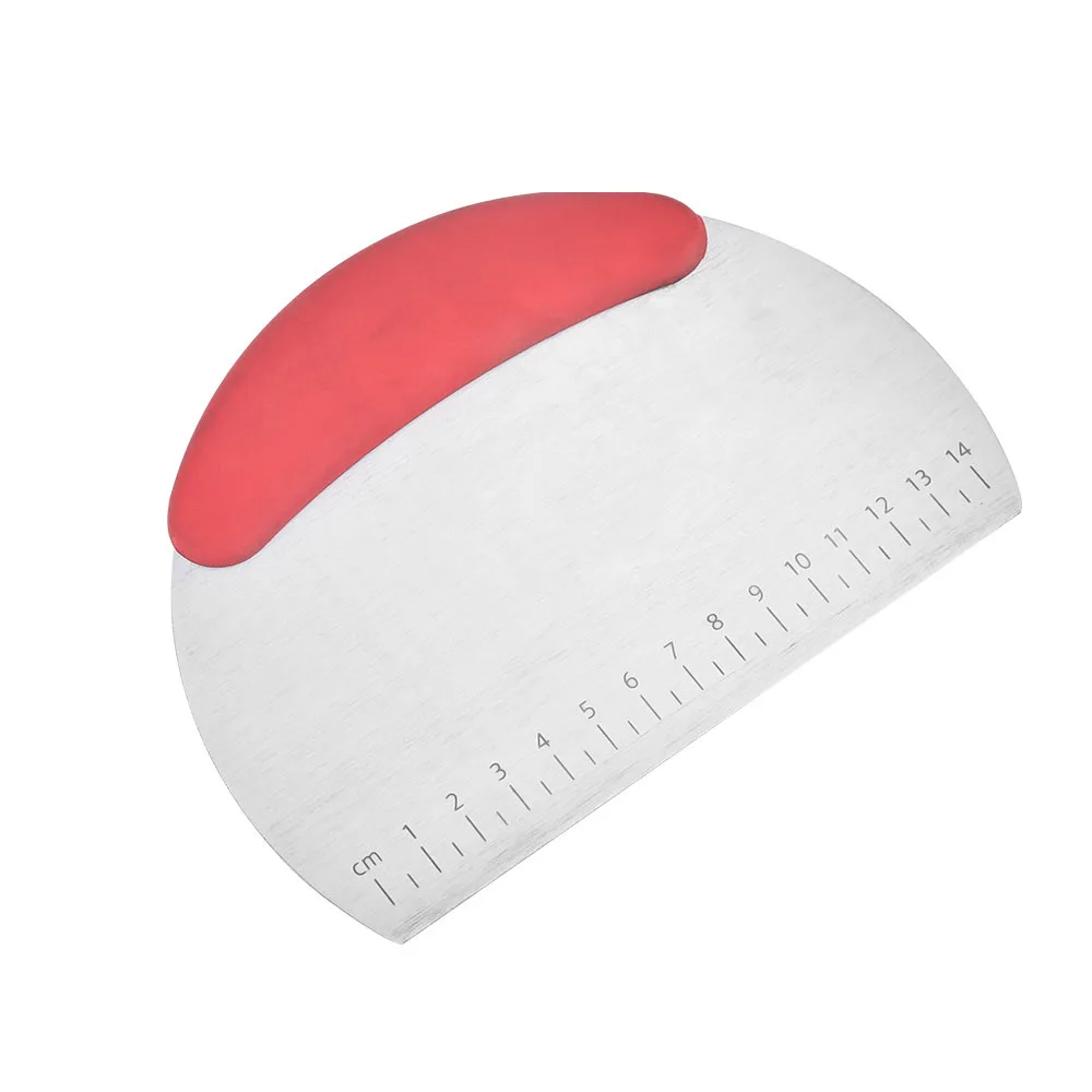 Полукруглый нож для резки муки из нержавеющей стали со шкалой