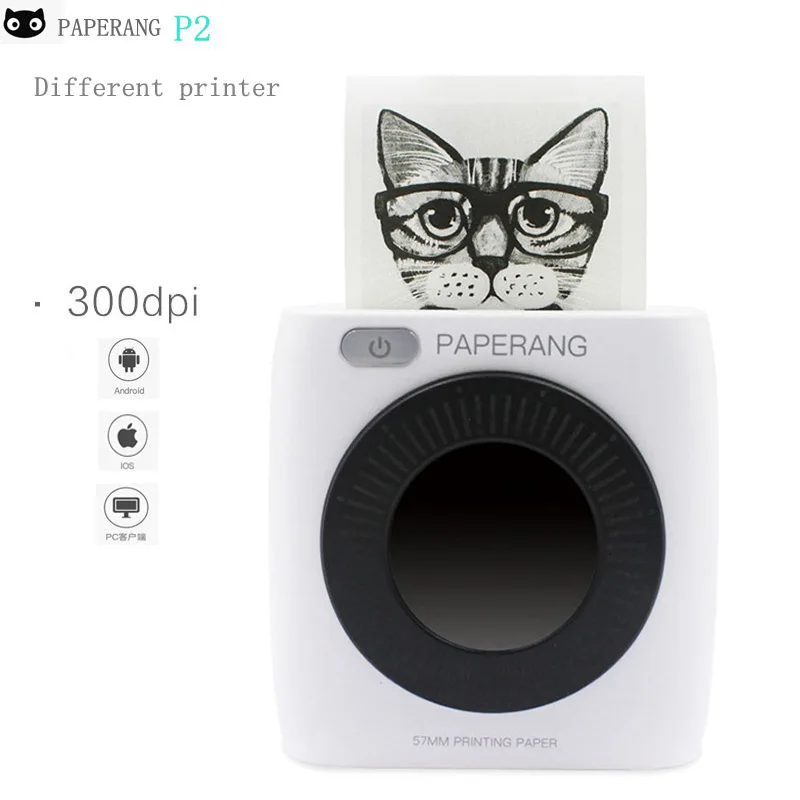 PAPERANG P2 карман Портативный мини принтер с Bluetooth телефон фото 300id HD Термальность