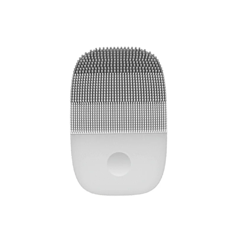 Gray InFace электрическая Чистящая Щетка массажная Sonic IPX7 Водонепроницаемая силиконовая мини-щетка для очищения лица перезаряжаемые устройства - Цвет: Gray