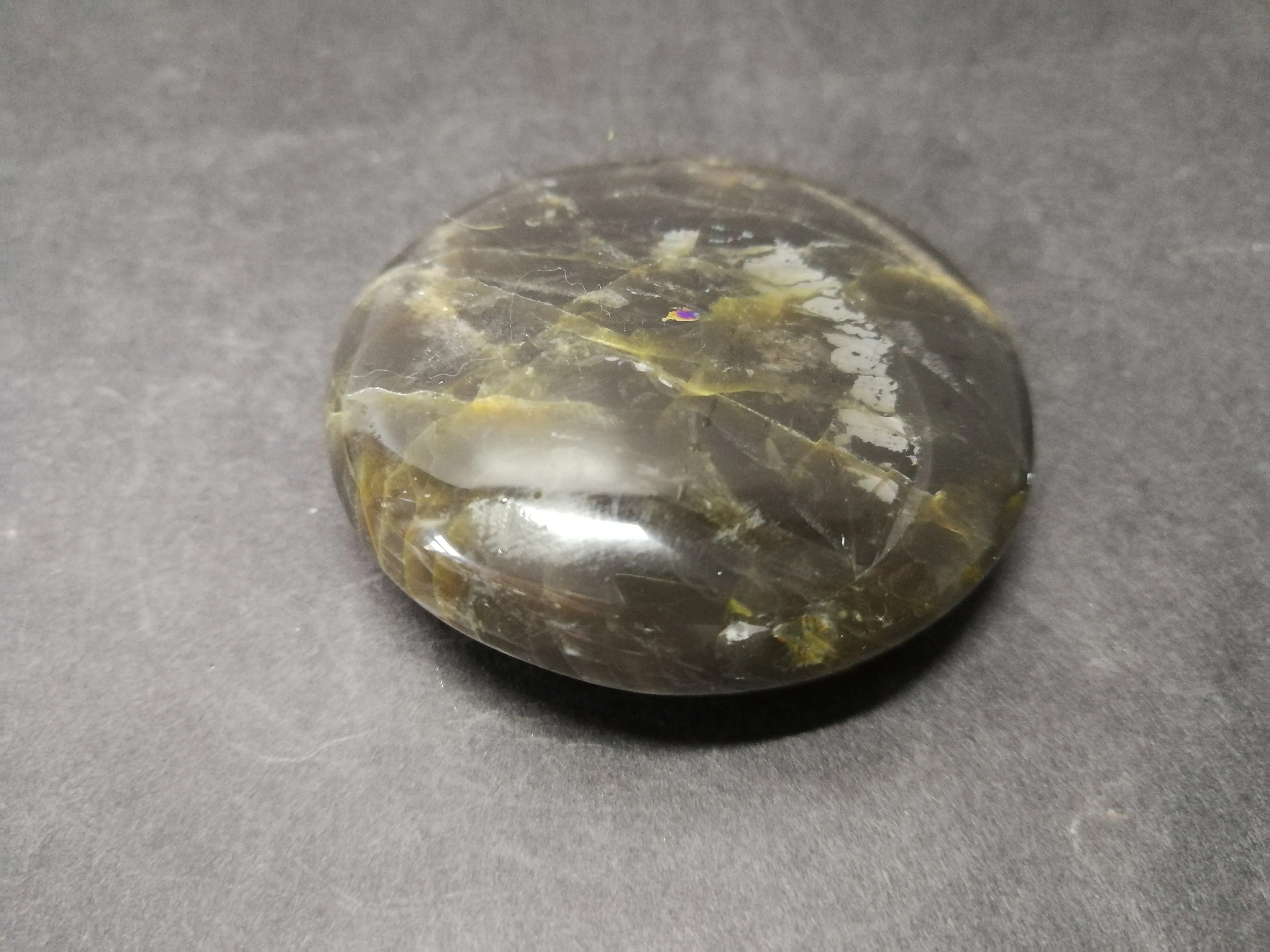 74 9 натуральный черный лунный камень драгоценный кварц минеральный кристалл дух