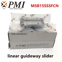 original taiwan pmi linear guideway slider carriage block msb15s msb15s n msb15sssfcn for co2 laser machine cnc router