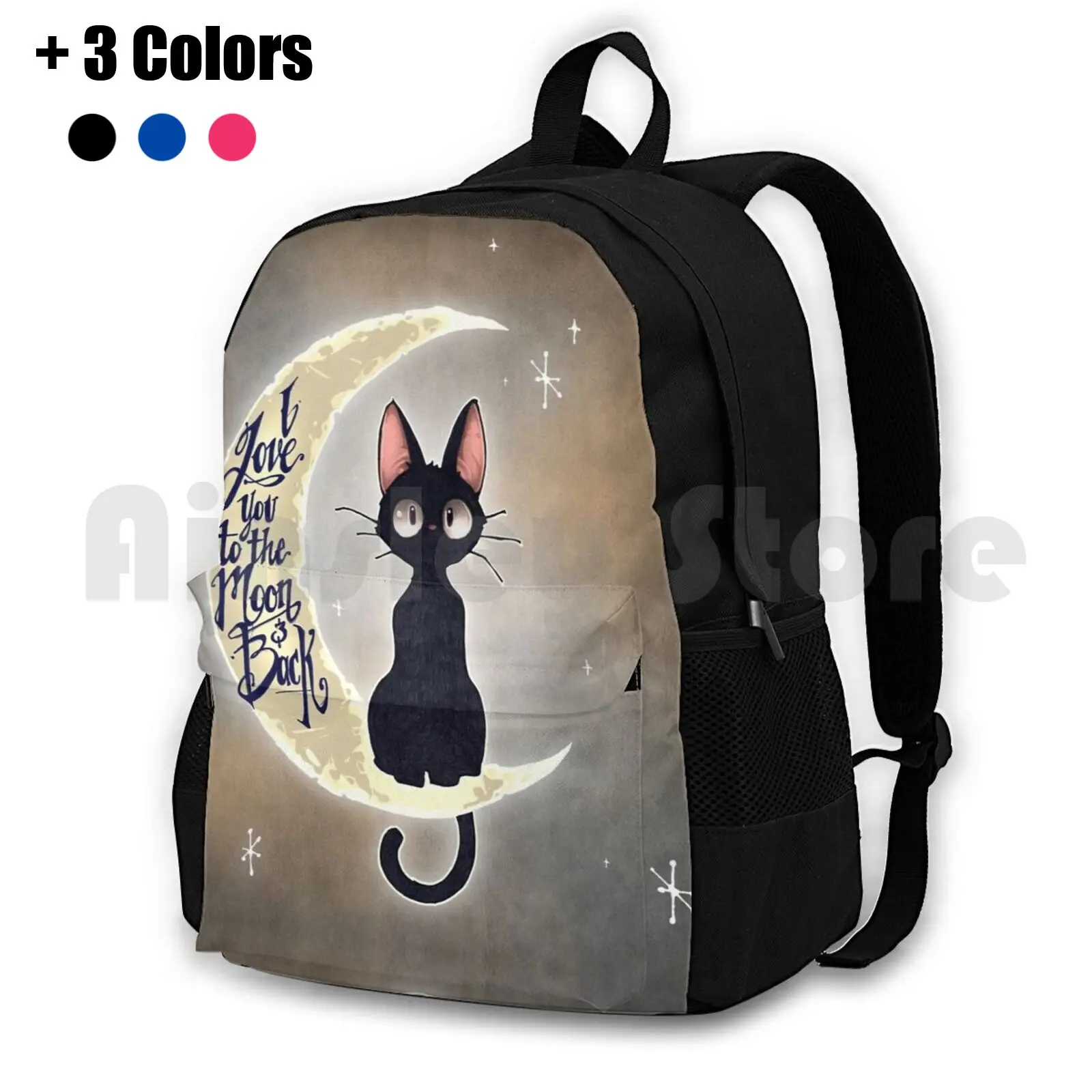 

I Love You To The Moon & Back Outdoor Hiking Backpack Waterproof Camping Travel
