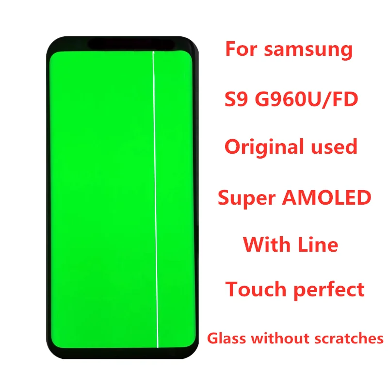 Оригинальный ЖК дисплей 5 8 AMOLED для Samsung Galaxy S9 G960A G960U G960F сенсорный экран дигитайзер