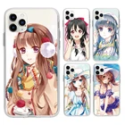 Для Asus-Zenfone ROG phone 2 ZS660kl 3 ZS661KS ZB633KL ZB634KL ZB631KL ZB602KL ZS620KL 6 ZS630kl Симпатичный мягкий чехол для телефона с аниме girl