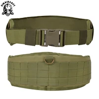 military molle waist belt men tactical outer waist belt padded cs multi use equipment airsoft wide belts hunting accessories