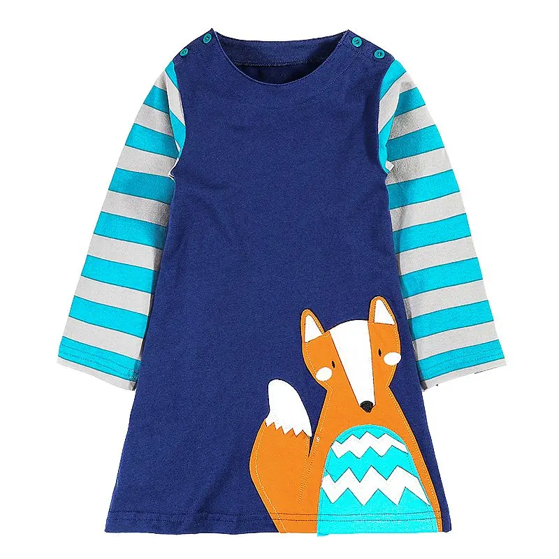 Jumping Meters Baby Girls Dress 2018 Brand Christmas Clothes Children Dresses Princess Costume for Kids Cotton Vestidos | Детская одежда