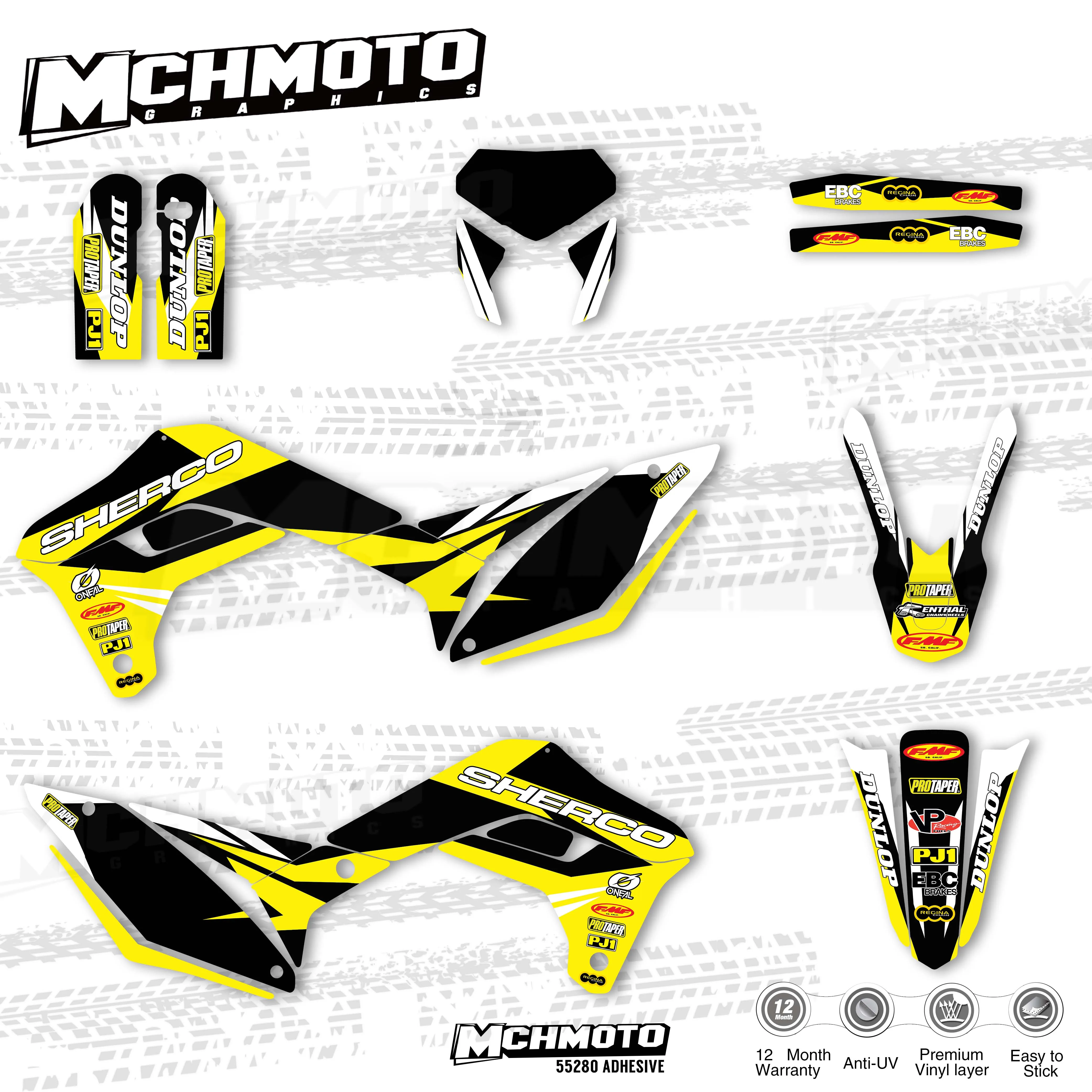 Наклейка MCHMFG для мотоциклов Sherco SE SEF SER 125 250 300 450 2017 2018 2019 2020 наклейка на обтекатель