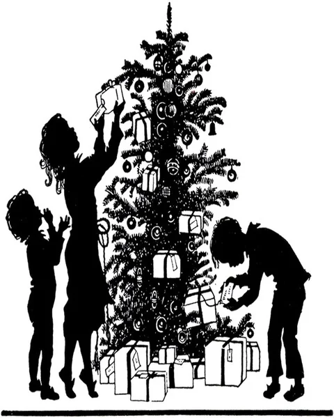 

Christmas silhouette Metal Tin Sign Wall Plaque Christmas Tin Sign Christmas Gift