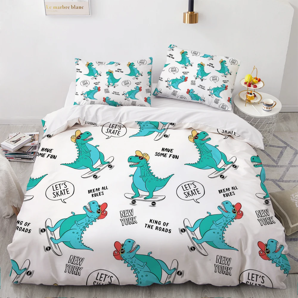 3D Luxury Bedding Sets Comforter Quilt Cover Duvet Set Double King Queen Single Size Cartoon Design Custom Bedclothes | Дом и сад