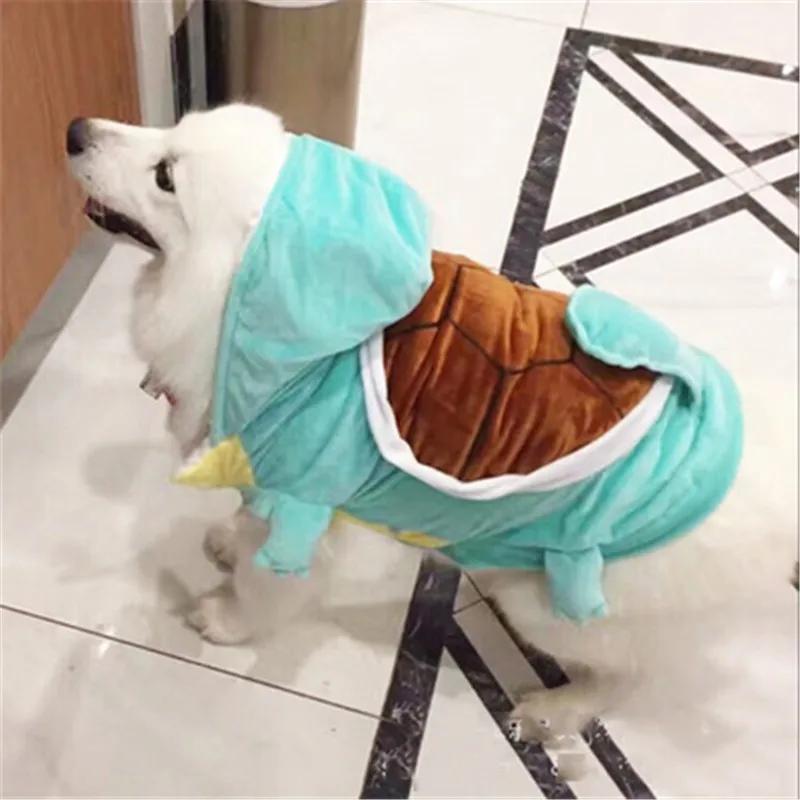 

New dog clothes warm 2019 abrigo perro french bulldog christmas down coat winter Cartoon animal jenny turtle piumino cane luxury