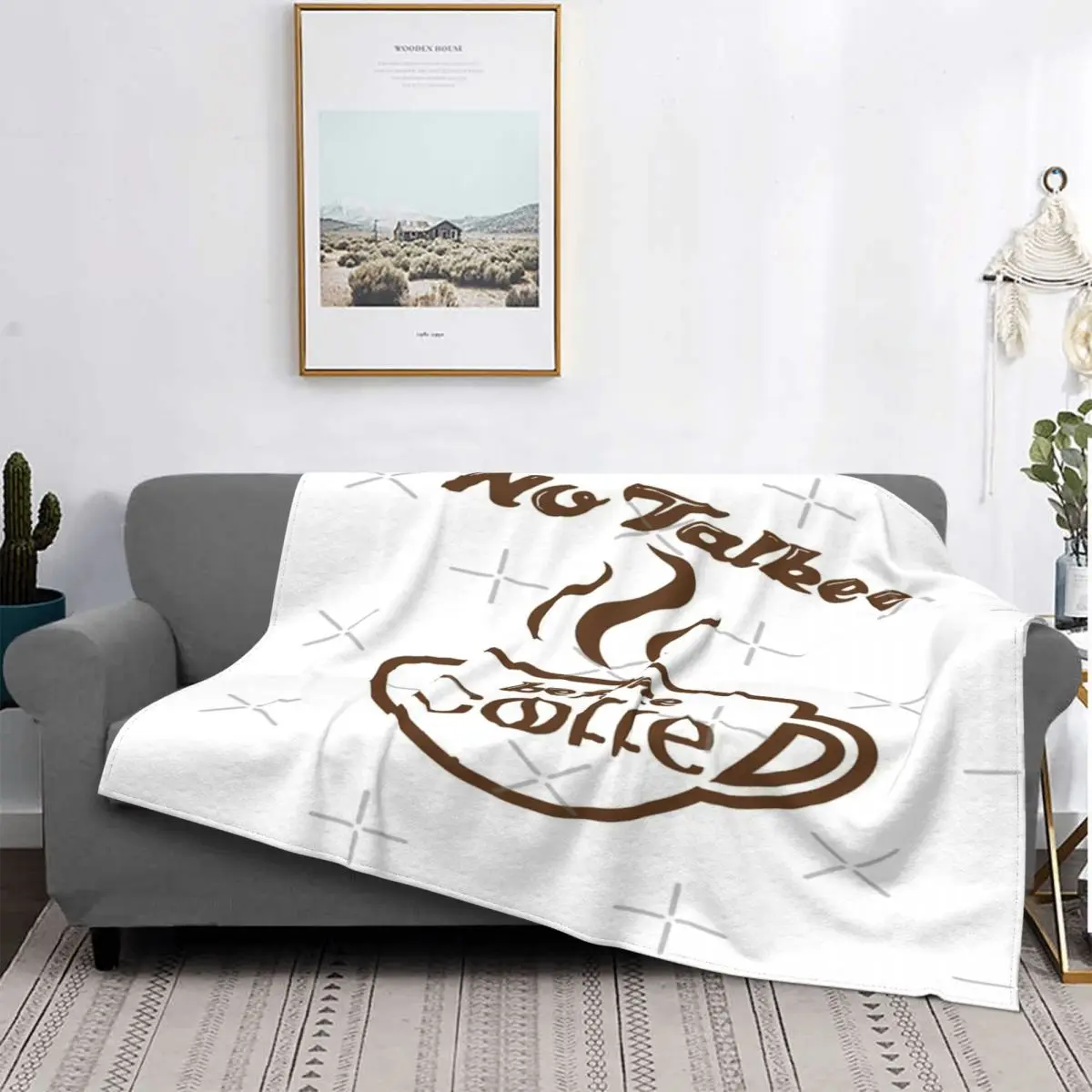 

Нет Talkee Before Coffe 4 Manta, для cama colcha, toalla a cuadros, manta de muselina, toalla de playa de lujo