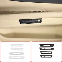 for bmw 7 series 2009 2014 abs carbon fiber car seat adjustment memory button frame decorative stickers car interior accessories