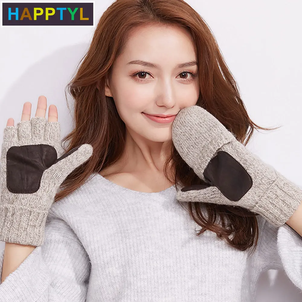 HAPPTYL1Pair мужские и женские осенне зимние уличные трикотажные толстые теплые