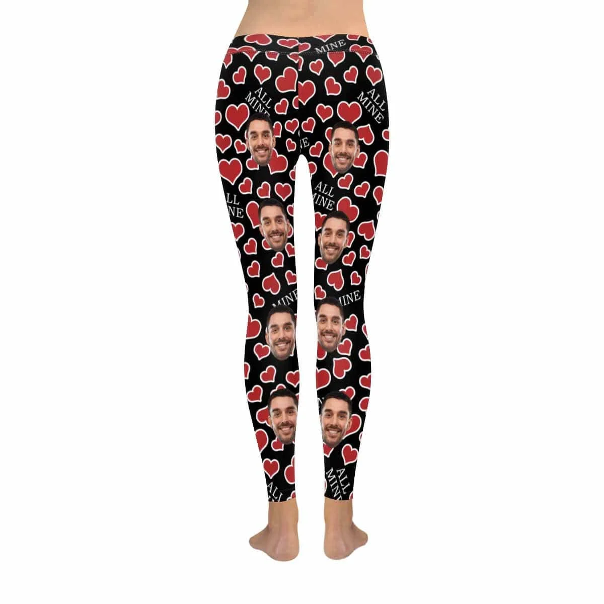 

Custom Face All Mine All-Over Low Rise Yoga Leggings