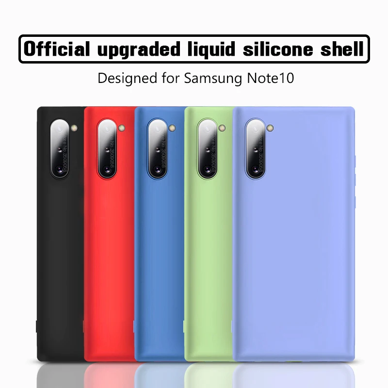 Note10 чехол жидкий мягкий, силиконовый, из ТПУ чехол для samsung Galaxy Note 10 Plus Note10Plus Note10+ Not 10 Plus 10+ Coque Fundas