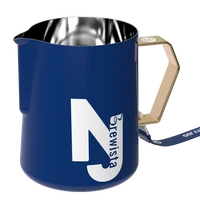 brewista tip nj 600ml 400ml epresso fantastc stainless steel coffee milk frothing pitcher cup blue color