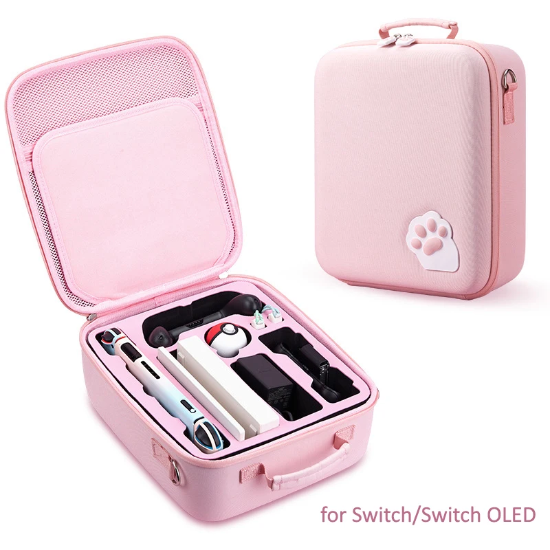 Сумка для хранения кошачья лапа Nintendo Switch OLED | Электроника