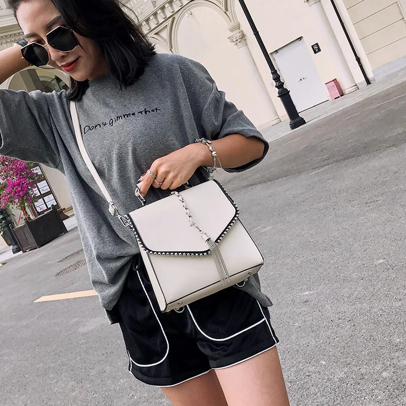Модные кожаные рюкзаки для подростков сумка женская Feminina Mochila маленькие женские школьные сумки через плечо рюкзак; рюкзак