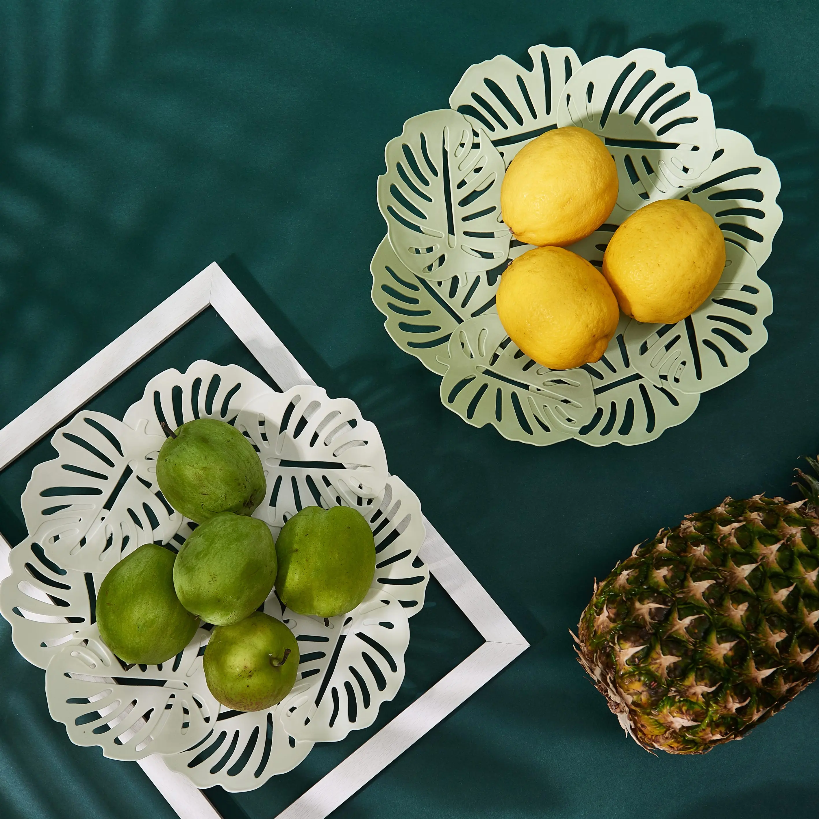 Креативная цветочная полая тарелка фруктовые конфетные гайки пластиковые