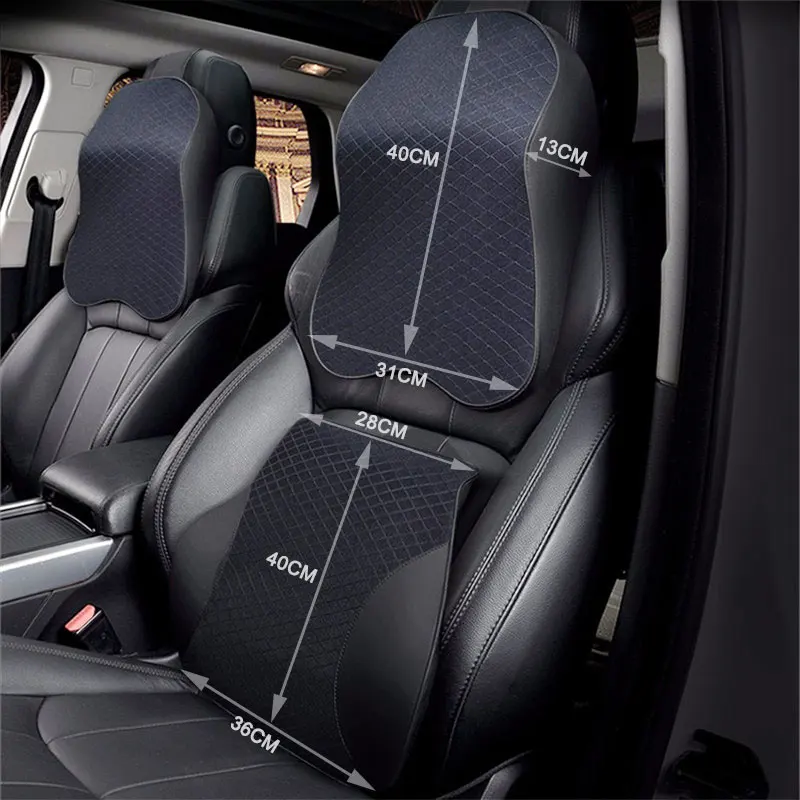 подушка в машину Подушки автомобиль 3D пены памяти теплая Автомобильная для шеи