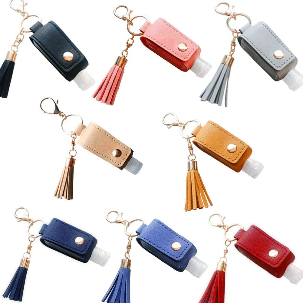 

30ml Empty Portable Hand Sanitizer Bottle Keychain Holder Reusable Bottle Hand Washing Gel Storage Bottle With Keychain